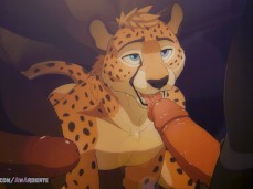 Kitty truly adores cum! gif