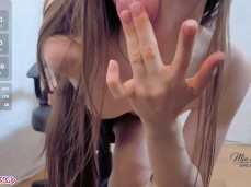 Tongue Out, Drooling and Fingers in Mouth gif
