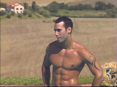 Sexy, shredded, smooth Alexy seduces himself, by showing his rock-hard cock gif