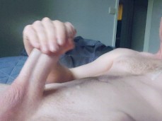 Hot ginger dad sprays cum on his hairy chest gif