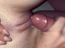 She just loves jerking you off on her very pretty pussy gif