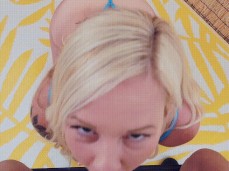 Slingshot Bikini Blowjob gif
