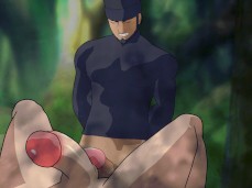 Teacher's huge cock rubbing over his makes horny student precum 0102-1 10 gif
