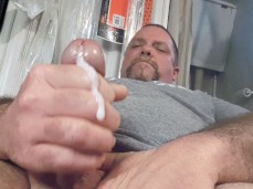 Stocky, straight daddy Greg strokes his dick and cums for you 0153-1 10 gif