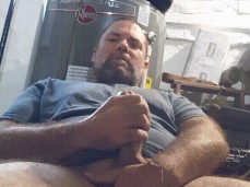 Handsome, nicely hung, sex-starved husband takes things into his own hands gif