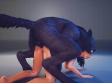 Werewolf knot breeding woman gif
