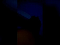 Midnight Motion: Neon Print Thong Silhouette gif