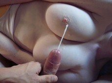 oh yeah squeeze them a little so I can cum all over them gif