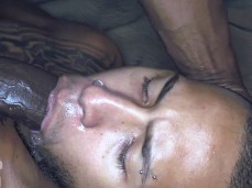 SUCKING BBC on my back gif