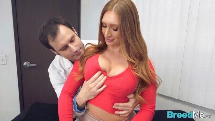 Squeezing Skylar Snow tits