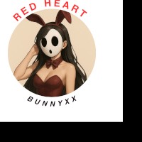 XRed Heart Bunnyx