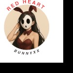 XRed Heart Bunnyx