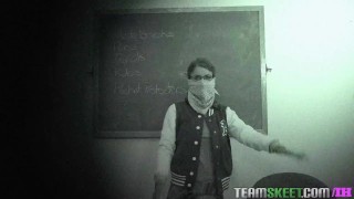 InnocentHigh Smalltits brunette teen Presley Hart fucks teachers