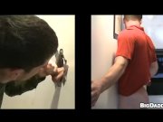 Preview 4 of Another Gloryhole Surprise Fucking For This Gay Dude
