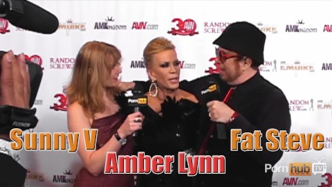 PornhubTV Amber Lynn Red Carpet Interview at 2013 AVN Awards