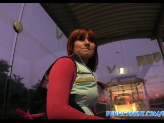 PublicAgent HD She fuckes me for money whilst waiting for her train