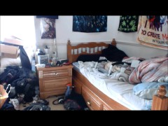 Jerking Off On My Bed With A Nice Load At The End 2