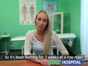 Preview 1 of FakeHospital Blonde womans headache cured by cock and her squirting orgasms