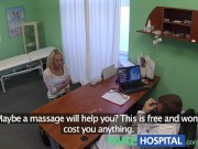 Preview 3 of FakeHospital Blonde womans headache cured by cock and her squirting orgasms