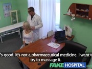 Preview 4 of FakeHospital Blonde womans headache cured by cock and her squirting orgasms