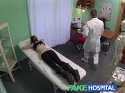 Preview 5 of FakeHospital Spy on pretty teen slowly seduced and takes creampie