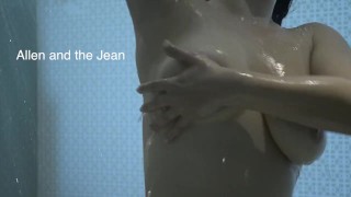 Quickie Shower Tease Clip with Jean and then Allen