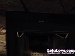 Lelu Love-BLOOPER: There's a squirrel in my fireplace!! :)