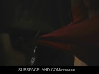 Deina tied-up for rude ass slaps and fuck