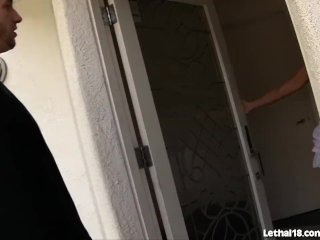 Little Latina Hottie Drinks Cum screenshot number 0