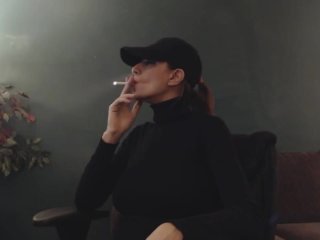 smoking fetish, amateur, solo female, smoking