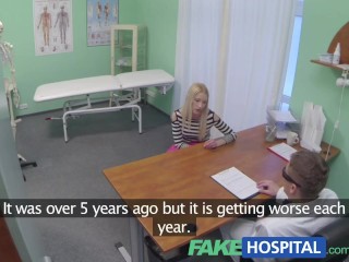 FakeHospital Doctor Cachonda Da Sexy Rubia Delgada Múltiples Orgasmos