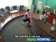 Preview 4 of FakeHospital Doctor faces sexy brunette from insurance company