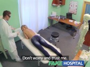 Preview 3 of FakeHospital Sexy blonde screams with pleasure at doctors discount