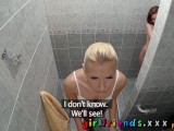 Girlfriends Two horny Czech girls have hot steamy sex in the shower