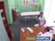 Preview 4 of FakeHospital Boyfriend fucks his girlfriend while the doctor gives advice