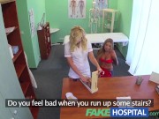 Preview 1 of FakeHospital Naughty blonde nurse sexually seduces stunning new patient