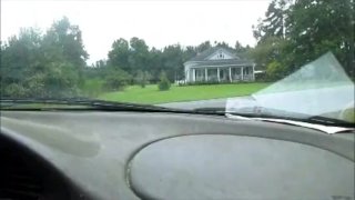 Driving Big Cumshot At The End And Helping Hubby Out In The Car