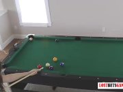 Preview 3 of Two sexy brunettes play a game of strip billiards