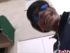 Tiny Lindsey loves that Whitezilla cock!