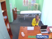 Preview 2 of FakeHospital Claustrophobic sexy russian blonde seem to love gorgeous nurse