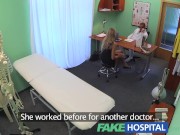 Preview 3 of FakeHospital Claustrophobic sexy russian blonde seem to love gorgeous nurse