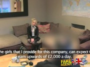 Preview 2 of FakeAgentUK Petite blonde takes the plunge from glamour to hardcore porn