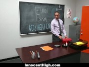 Preview 1 of InnocentHigh - SchoolGirl Natalie Monroe Fucks Her Teacher!