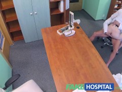 FakeHospital Sexy graduate gets licked and fucked on doctors desk for a job