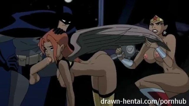 Batman Pornhub - Justice League Hentai - two Chicks for Batman Dick - Pornhub.com
