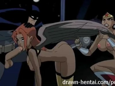 Justice League Hentai - Two chicks for Batman... - Hentai Porn Video