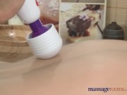Preview 2 of Massage Rooms teen experiences Magic Wand orgasm for the first time