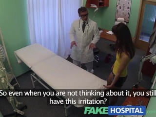 FakeHospital Doctors Cock Relieves Stunning Brunettes Itchy Pussy