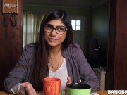Preview 3 of Mia Khalifa's First Monster Cock Threesome