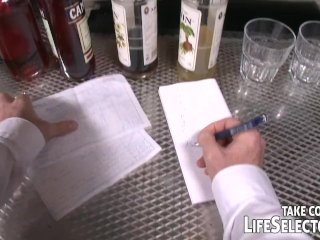 Bar owner fucks two horny girls screenshot number 0